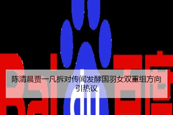 陈清晨贾一凡拆对传闻发酵国羽女双重组方向引热议